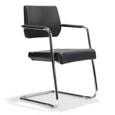 Chaise cuir visiteur BIRDIE