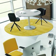 Tables de r&eacute;union rondes pied coupole TREKO