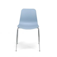 Chaise EDEN pieds Chrome